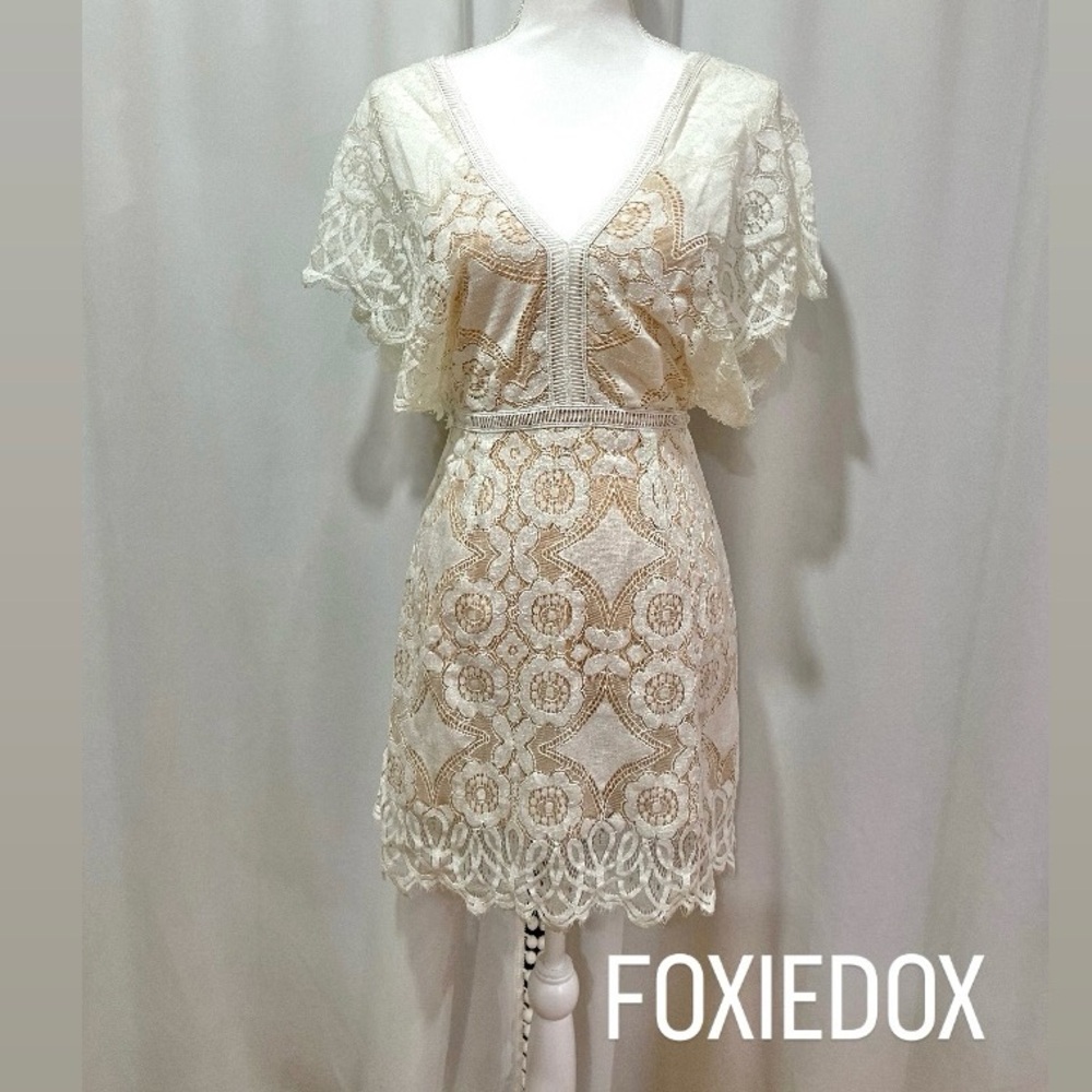 Foxiedox Twilight White Ivory Lace Dress
